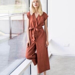 NotPerfectLinen Wide Leg Jumpsuit